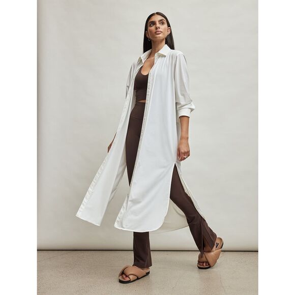 NWT Carbon38 Button Up Oversized Tunic Dress - Picture 1 of 9